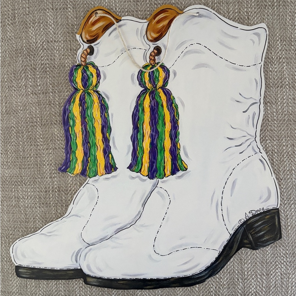 Mardi Gras Door Hanger: Marching Team